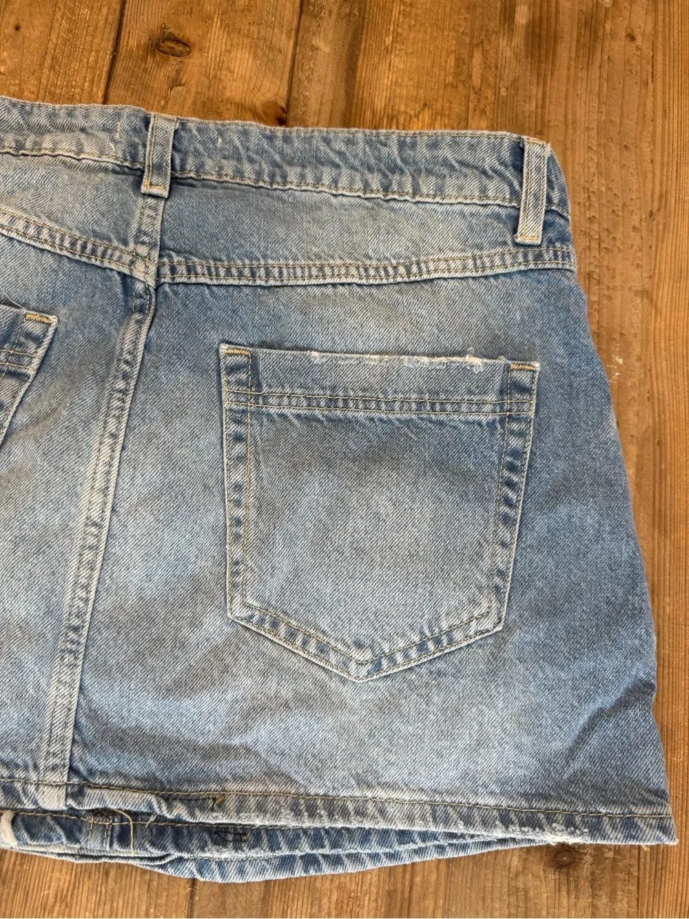 Wynne Denim Skirt Free People Light Indigo NWOT Size 30 $78